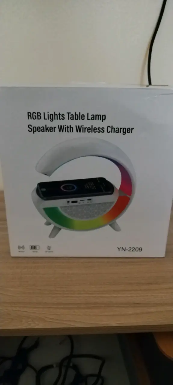 Lámpara Parlante RGB + Carga Inalámbrica (Nuevo) - 5