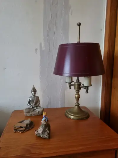 Lámparas de velador y colgante  vintage bronce - miniatura 4