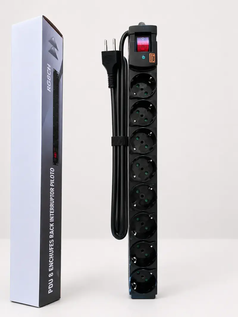 PDU Rack 1U 8 Tomas Multinorma RG8CH Linkmade - 3