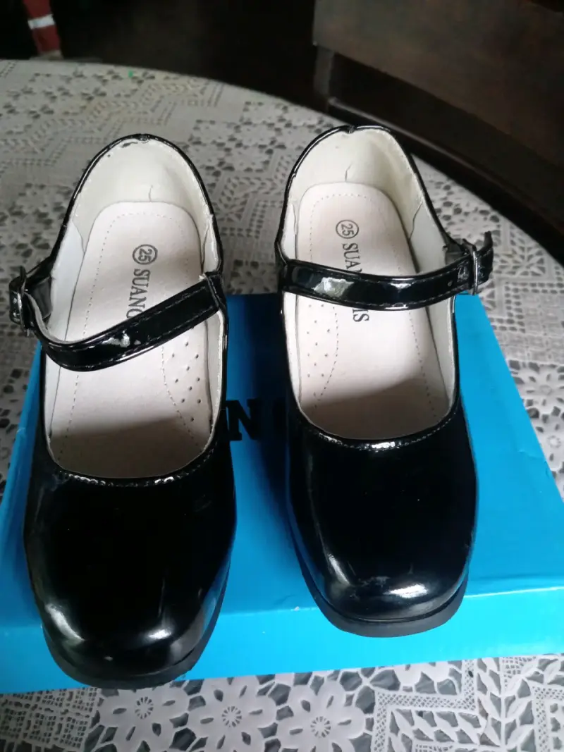 Zapatos de charol negro talla 25 para niña - 2