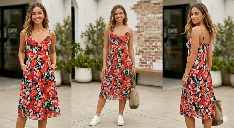 Vestido floral colorido - 2