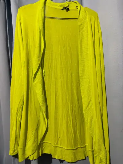 Cardigan amarillo vibrante Marquis talla L - miniatura 1