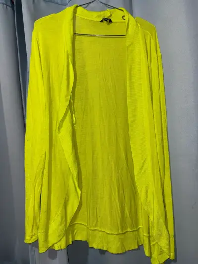 Cardigan amarillo vibrante Marquis talla L - miniatura 2