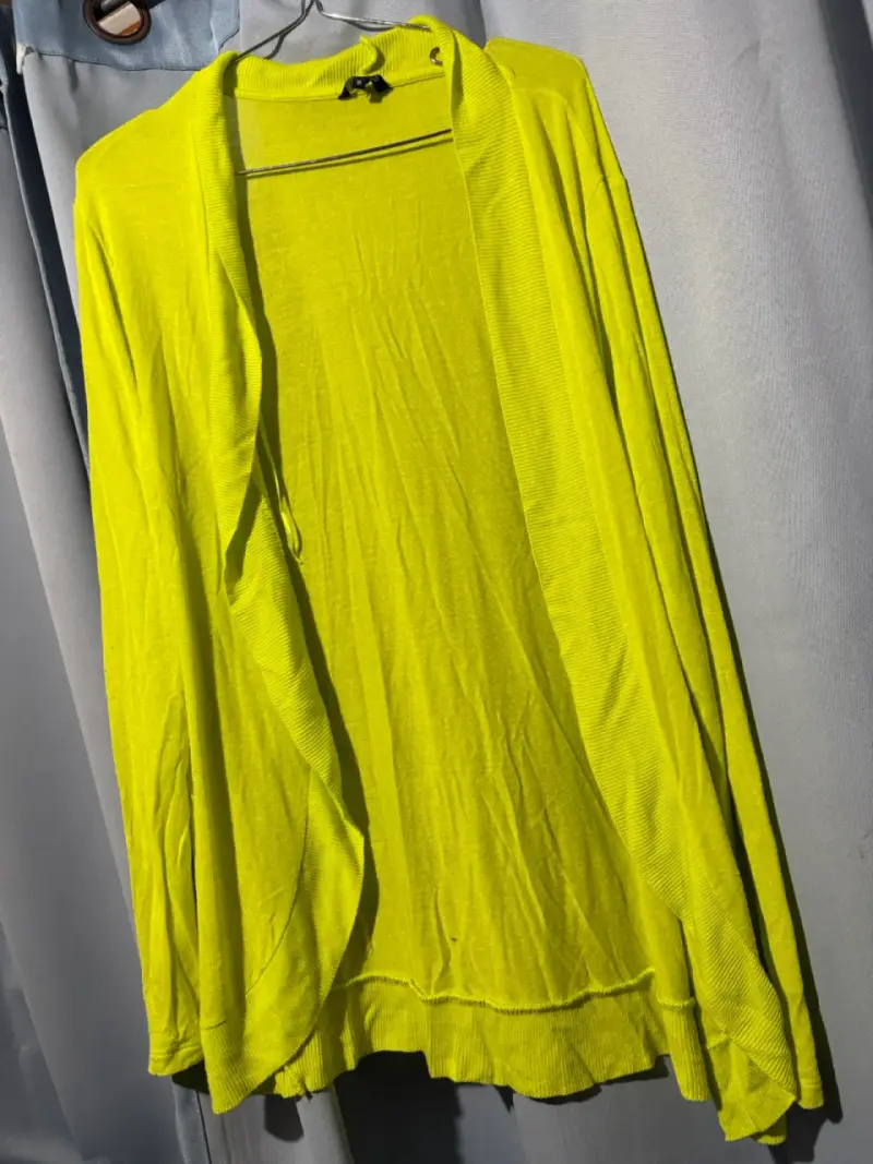 Cardigan amarillo vibrante Marquis talla L - 3