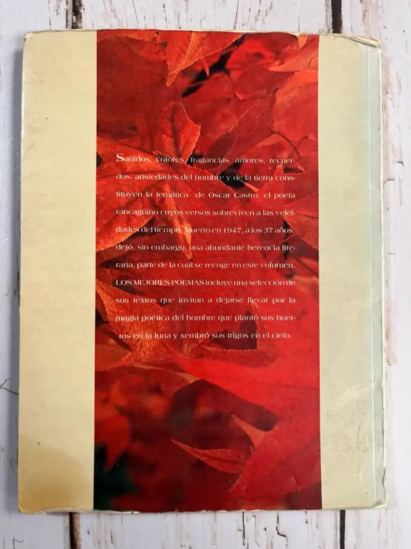Libro 'Los Mejores Poemas' de Oscar Castro - 3