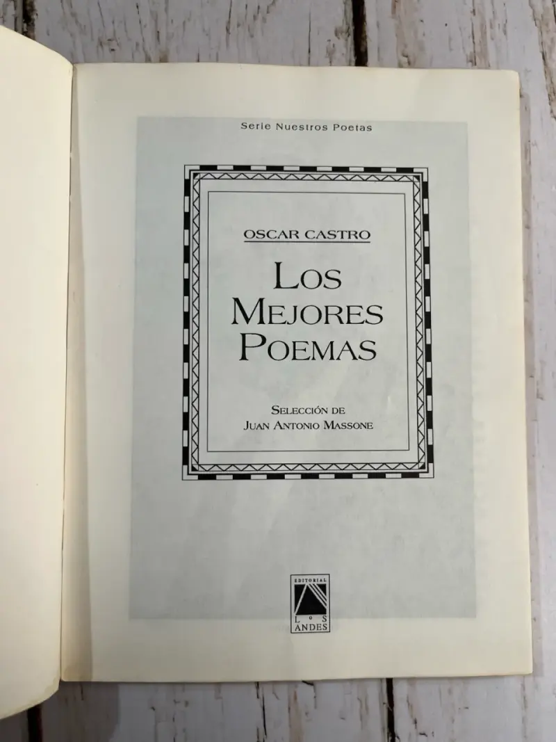 Libro 'Los Mejores Poemas' de Oscar Castro - 4