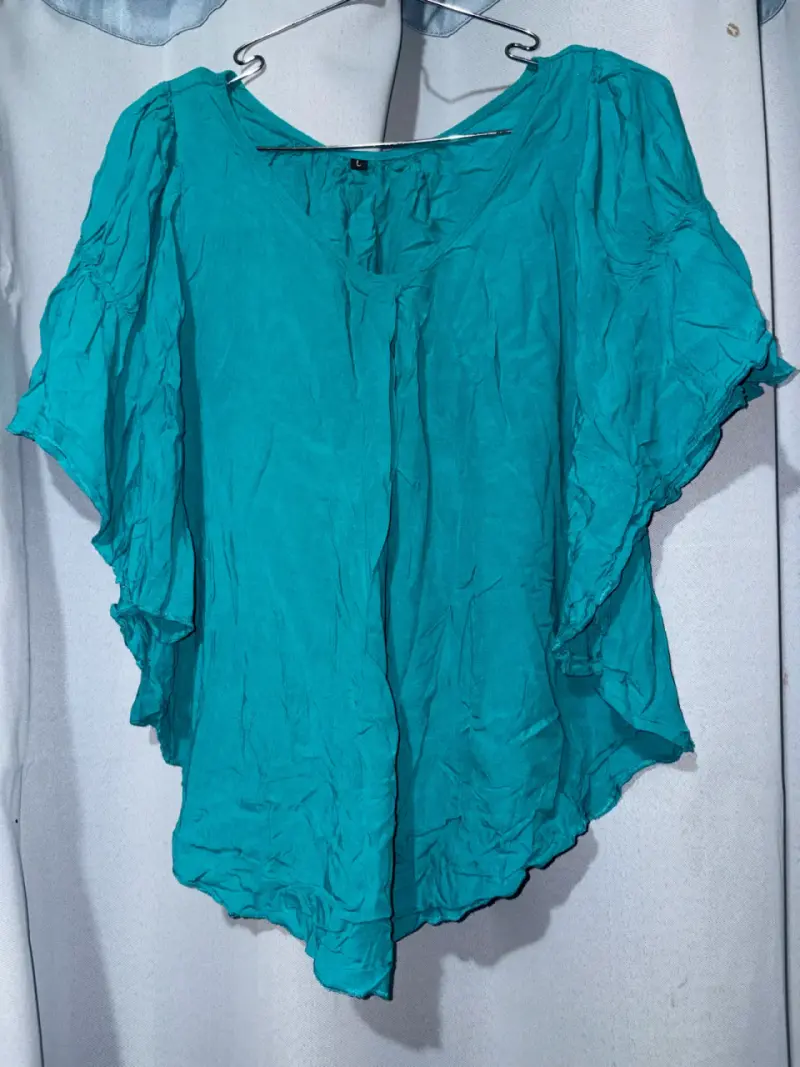 Blusa turquesa talla L - 3