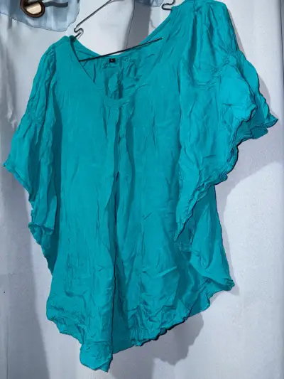 Blusa turquesa talla L - miniatura 4