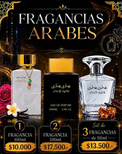 Fragancias  Árabe mujer y hombre 100 ml - miniatura 1