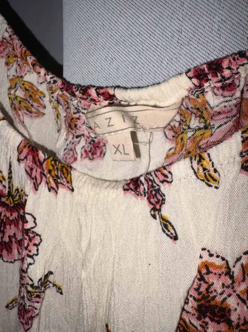 Blusa floreada AZIZ talla XL - 3