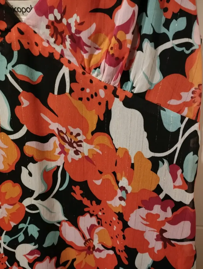 Vestido floral colorido - 5