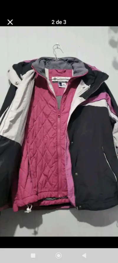 Chaqueta Columbia negra y rosada Talla S - miniatura 2