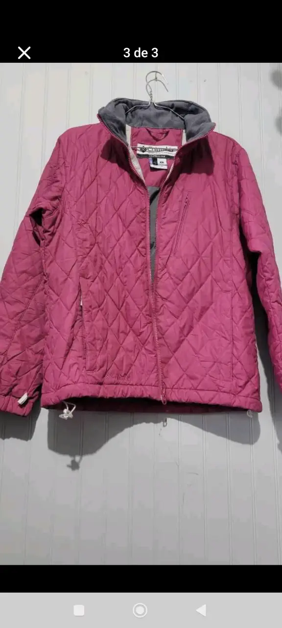 Chaqueta Columbia negra y rosada Talla S - 3