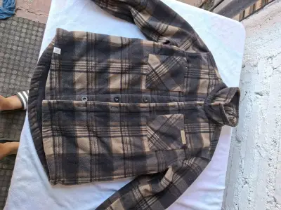 Chaqueta de lana a cuadros - miniatura 1