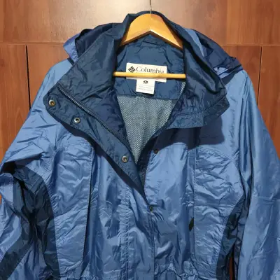 Chaqueta azul Columbia impermeable - miniatura 1