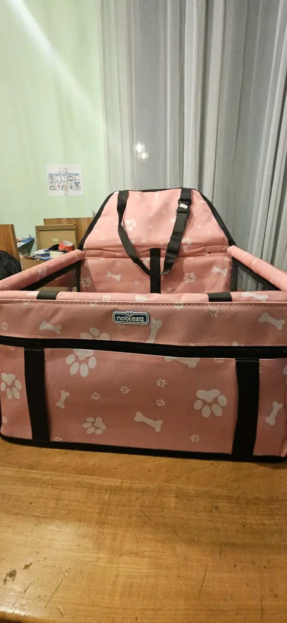 Transportín para mascotas rosado - 2
