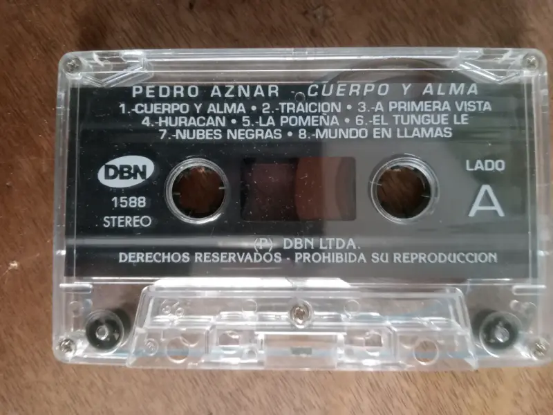 Cassette Pedro Aznar - Cuerpo y Alma - 2