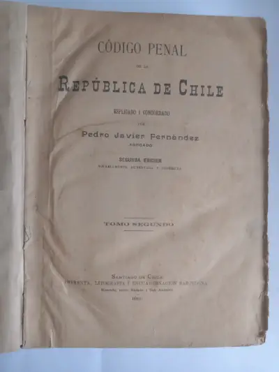 Código Penal República de Chile 1900 - miniatura 1