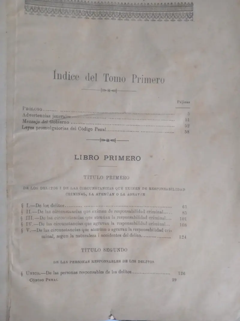Código Penal República de Chile 1900 - 2
