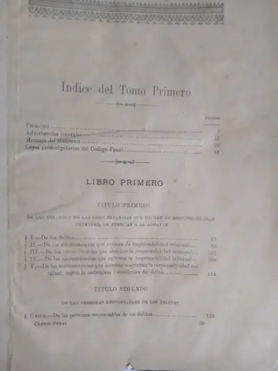 Código Penal República de Chile 1900 - miniatura 2