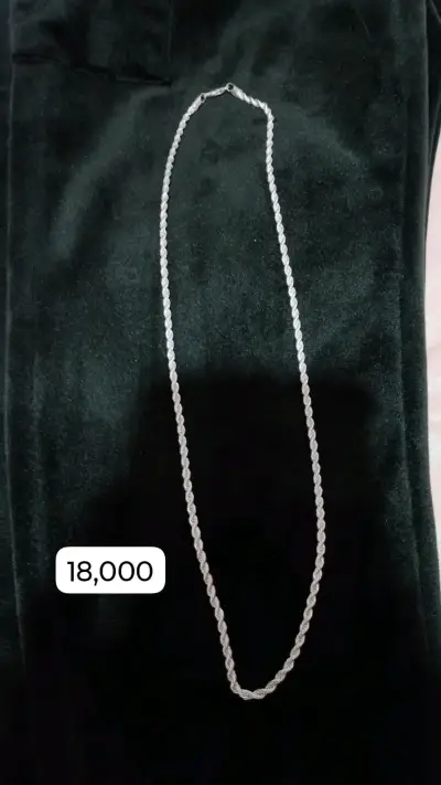 Collar plata trenzado - miniatura 2