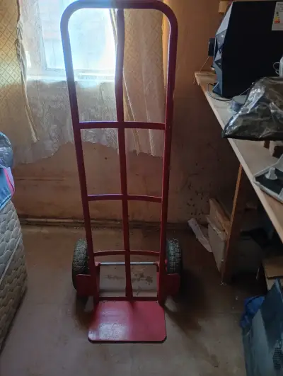 Carro de carga rojo metálico ( llegua ) - miniatura 1