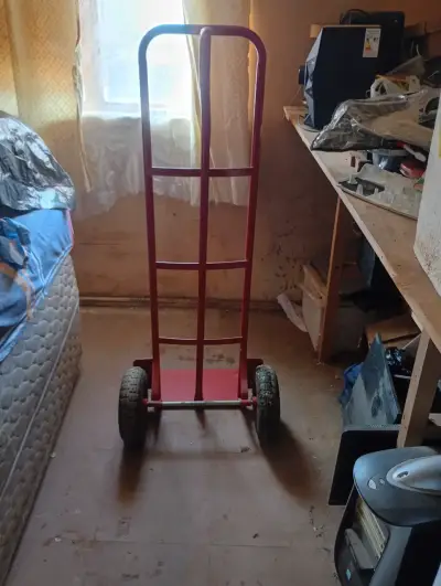 Carro de carga rojo metálico ( llegua ) - miniatura 3