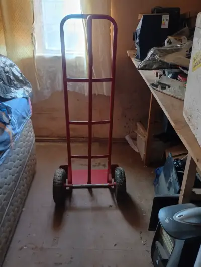 Carro de carga rojo metálico ( llegua ) - miniatura 4