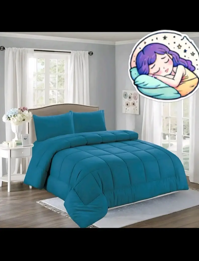 Edredón blanco de cama - 5