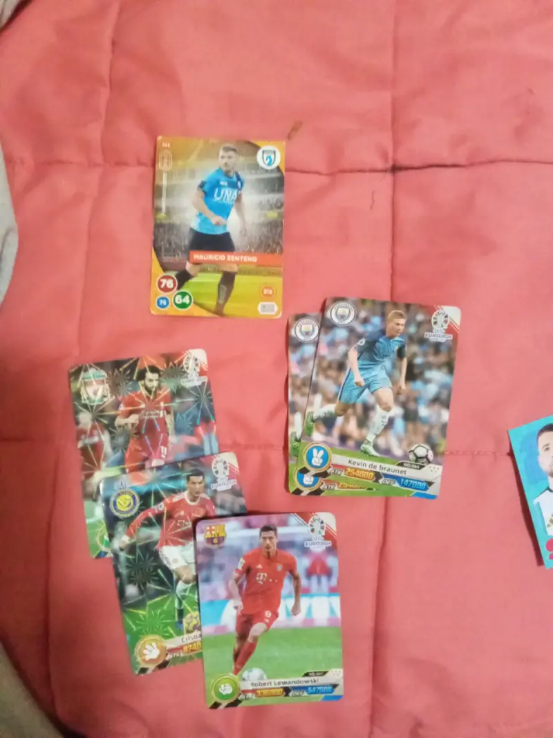 Colección de cartas de fútbol
