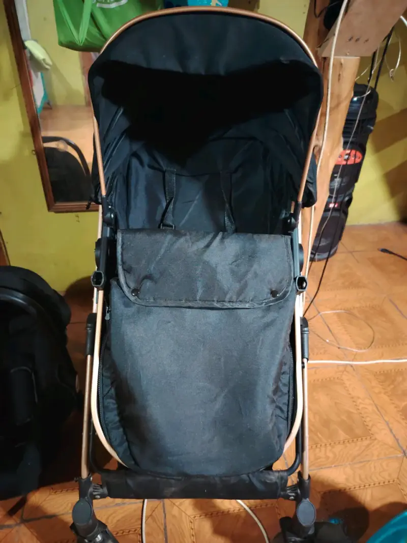 Coche y silla para bebé negra - 3