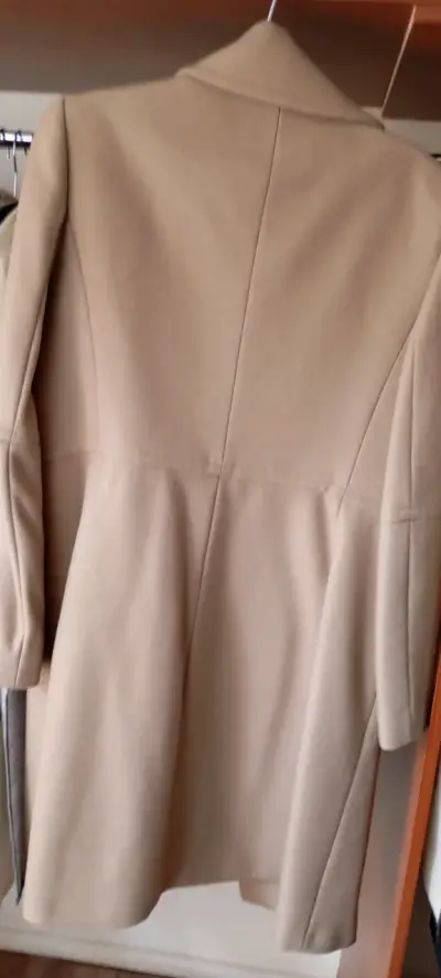 Abrigo largo beige - miniatura 3