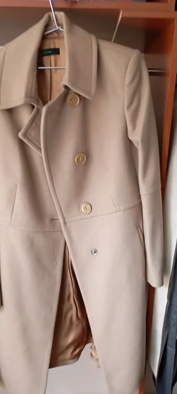 Abrigo largo beige - 4