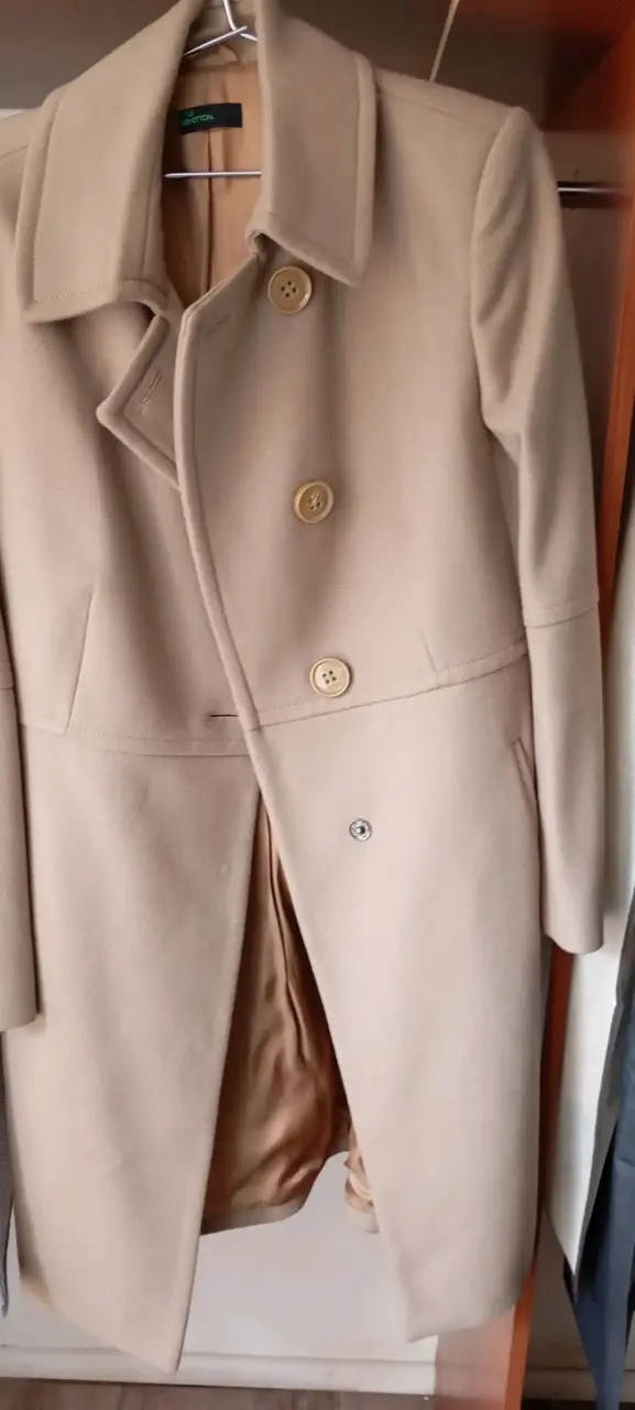 Abrigo largo beige - 5