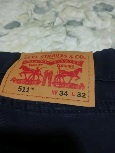 Levi’s 511 Slim Fit W34 L32  Azul marino 100% nuev - miniatura 1