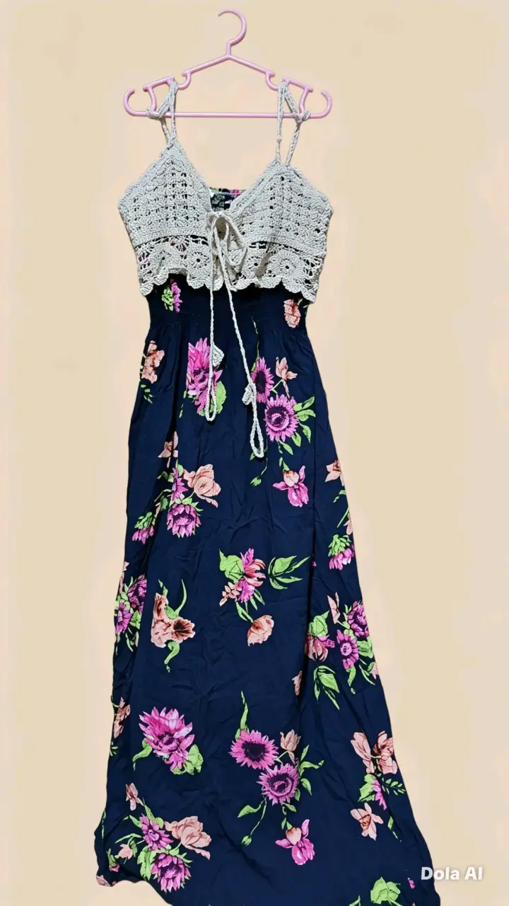 Vestido largo de flores - 2