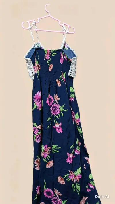 Vestido largo de flores - miniatura 4
