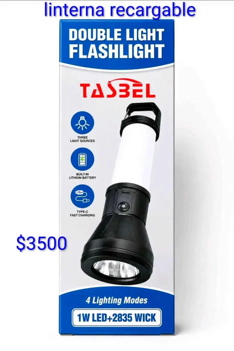 Linterna recargable Tasbel