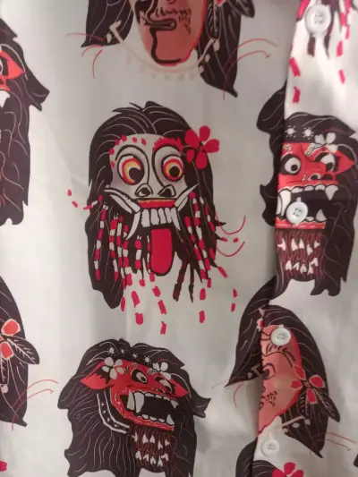 Camisa blanca con estampado - miniatura 3