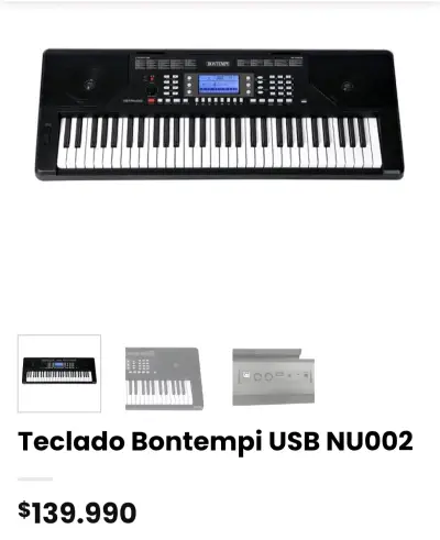 Teclado electrónico Bontempi 61 teclas - miniatura 5