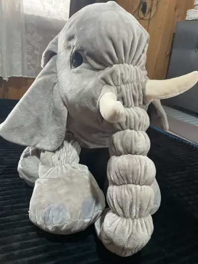 Peluche elefante gigante gris - miniatura 2