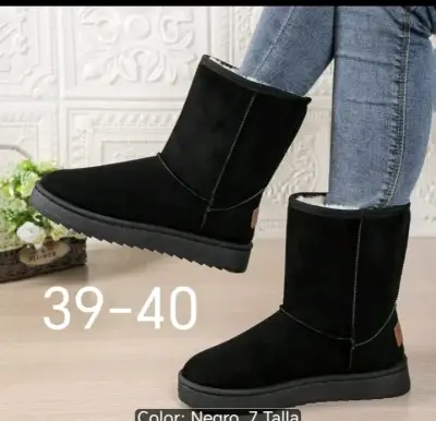 Botines de invierno negros - miniatura 4