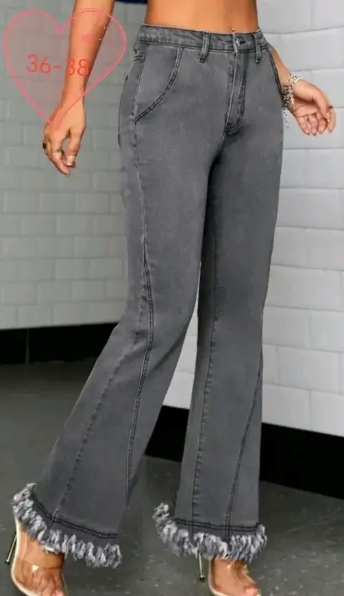Jeans acampanados azul claro - 6