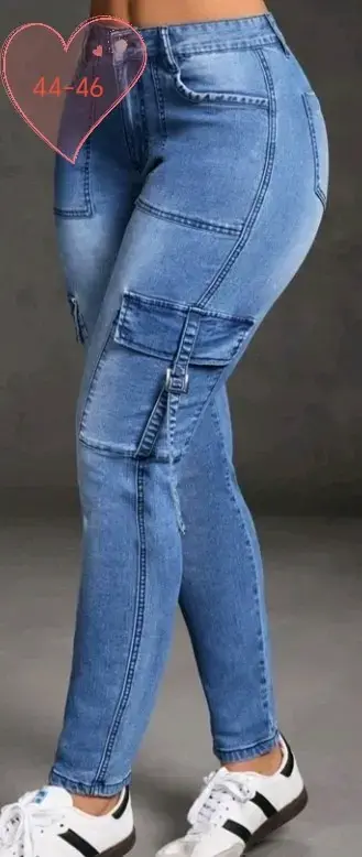 Jeans grises con flecos - 3