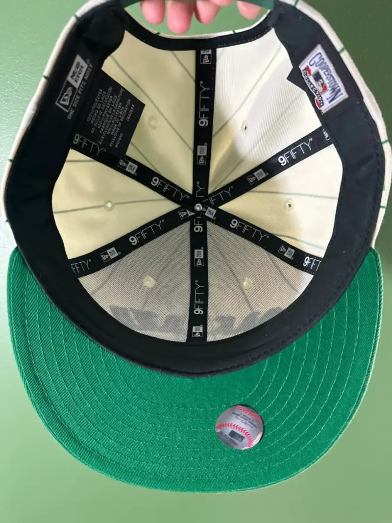 Gorra New Era Oakland blanca con verde MLB 9fifty - 3