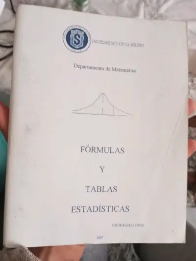 Fórmulas y Tablas Estadísticas - Universidad de La - miniatura 1