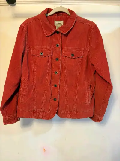 Chaqueta tipo cotele naranja - miniatura 1