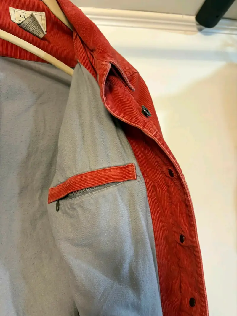 Chaqueta tipo cotele naranja - 3