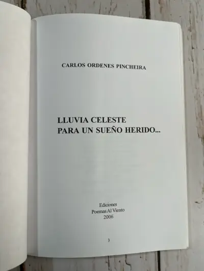 Libro 'Lluvia Celeste Para Un Sueño Herido' - miniatura 5