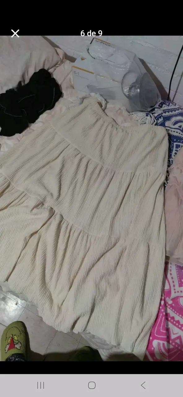 Falda + top beige veraniego - 3